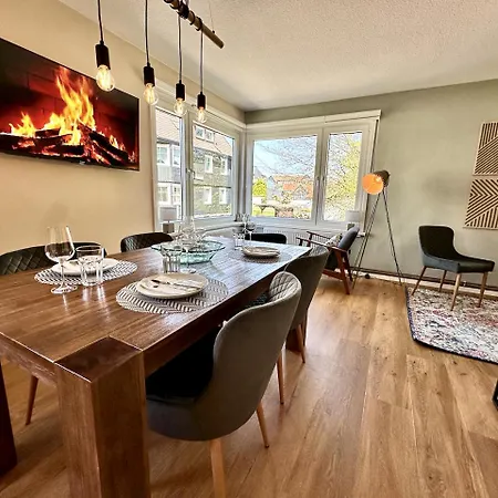 Lejlighed Pavillon Am Kurpark - Top Bewertet Von Familien! Zentral, Modern, Ruhig - Mit Balkon, Grill, Parkplatz, Wallbox Und Inklusive Waeschepaket *